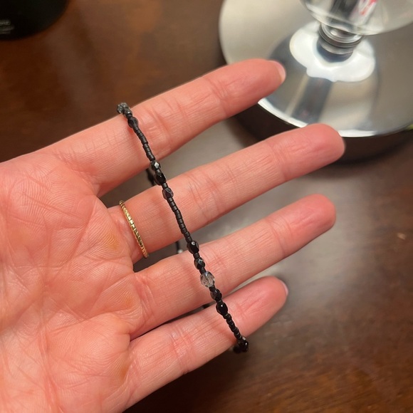 Holly Yashi Black Beaded Ankle Bracelet - Picture 5 of 5